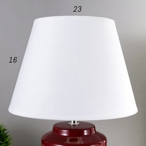 Настольная лампа 16583/1RD E14 40Вт красный 23х23х33,5 см