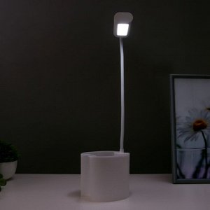 Настольная лампа сенсорная 16849/1 LED 2Вт USB АКБ белый 9,8х11,2х33 см