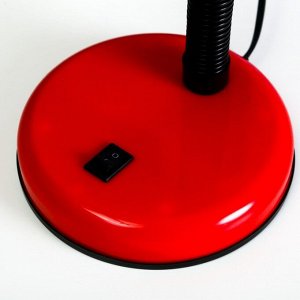 Настольная лампа Школьник 1x60W E27 шнур 0.9м, красный 14x14x32см