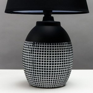 RISALUX Настольная лампа 16772/1BK E14 40Вт черный 13,5х13,5х39 см