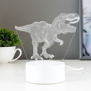 Светильник сенсорный «Тираннозавр» LED 7 USB/от батареек белый 16?9.5?16 см RISALUX