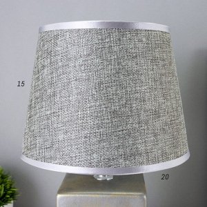 Настольная лампа 16827/1GR E14 40Вт серый 20х20х34 см