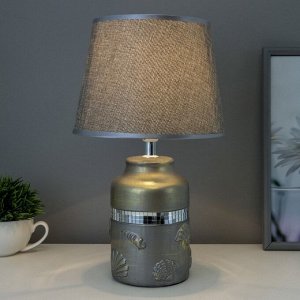 Настольная лампа 16832/1GR E14 40Вт серый 20х20х34 см