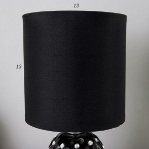 Настольная лампа 16853/1BK E14 40Вт черный 13х13х30 см