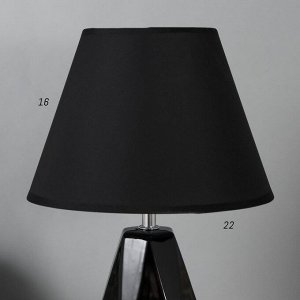 Настольная лампа 16873/1BK E14 40Вт черный 23х23х36 см
