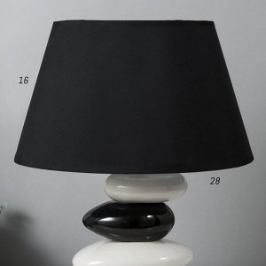Настольная лампа 16874/1BK+WT E14 40Вт черно-белый 29х22х38 см