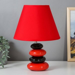 Настольная лампа 16875/1RD+BK E14 40Вт красно-черный 23х23х31 см