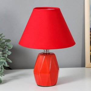 Настольная лампа 16877/1RD E14 40Вт красный 18х18х24 см