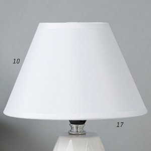 Настольная лампа 16877/1WT E14 40Вт белый 18х18х24 см RISALUX