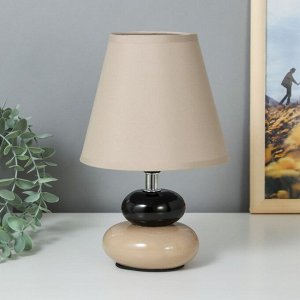 Настольная лампа 16878/1GR+BK E14 40Вт серо-черный 16х16х25 см