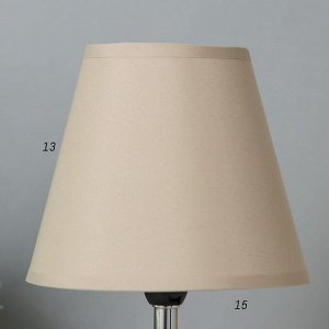 Настольная лампа 16878/1GR+BK E14 40Вт серо-черный 16х16х25 см