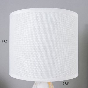 Лампа настольная «Ильмрамор» 1хЕ14 40 Вт бежевый 17.5x17.5x30.5 см RISALUX
