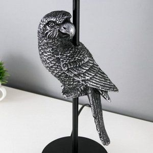 Настольная лампа "Попугай" E27 40Вт черно-серебряный 23,5х23,5х50 см RISALUX