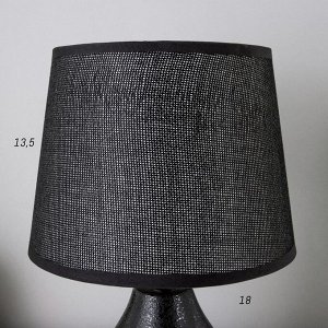 Лампа настольная "Монстера" 1хЕ14 40Вт черный 17х17х29 см