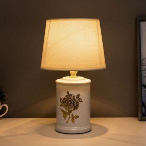 Лампа настольная "Розалина" 1хЕ14 40Вт белый 17х17х29 см