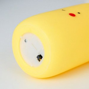 Ночник "Бутылочка" LED от батареек 3xLR44 желтый 5,5х5,5х16 см