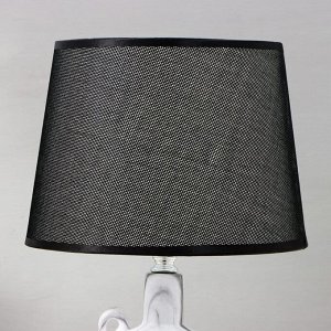 RISALUX Лампа настольная 16357/1 E14 40Вт бело-черный 22х22х36 см