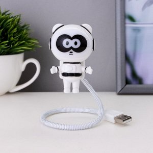 Ночник "Космо-панда" LED 0,5Вт от USB бело-черный 4.5х30 см
