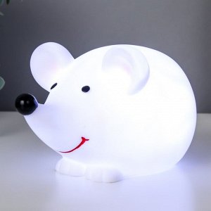 Ночник "Мышонок" LED от батареек 3xLR44 белый 16х10х8,5 см