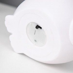 Ночник "Мышонок" LED от батареек 3xLR44 белый 16х10х8,5 см