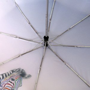 Зонт облегченный, "Зебра" 350гр, автомат, 102см, FABRETTI L-20284-8
