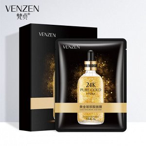 VENZEN/ VEZE/ Тканевая маска с золотом 24k pure gold