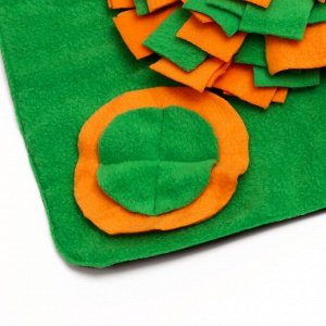 Игровой коврик для собак (развивает нюх), 45 х 45 см, жёлто-зелёный