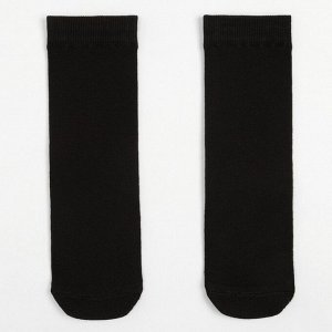 Носки женские, цвет черный, размер 21-25
