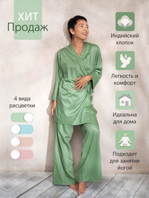 Женская пижама из индийского хлопка размер 42-46