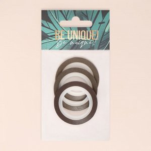 Ленты клеевые для декора «BE UNUQUE», с блёстками, 3 шт, 1/2/3 мм, 18 м, цвет бронзовый