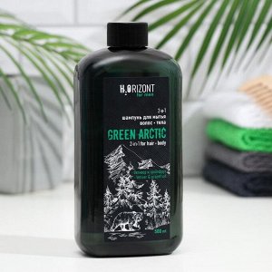 Шампунь GREEN ARCTIC 2-в-1, для мытья волос и тела, 500 мл