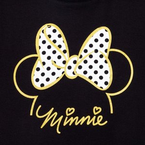 Футболка «Minnie» Минни Маус, цвет чёрный