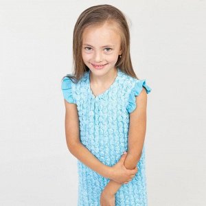 Сарафан для девочки, цвет голубой, рост 104 см