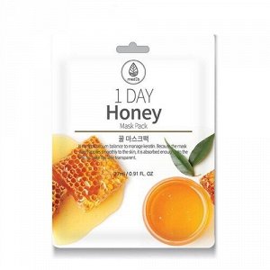 Med B. Тканевая маска питающая медовая, 1 Day Honey Mask Pack 27 мл