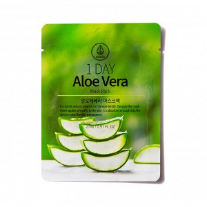 Med B. Тканевая маска с экстрактом алоэ вера 1 Day Aloe Vera Mask Pack 27 мл