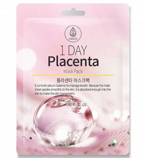 Med B. Тканевая маска с экстрактом фитоплаценты, 1 Day Placenta Mask Pack, 27 мл