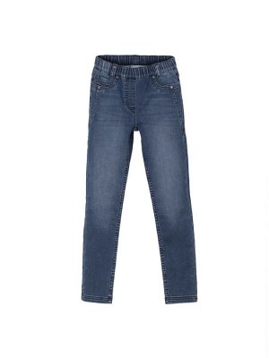 Брюки Стильные джинсовые брюки для девочки. Комфортную посадку детских брюк обеспечивает эластичная резинка на поясе. Синие джинсы скинни с - отлично впишутся в гардероб и помогут составить стильный о