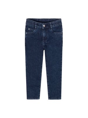 Брюки Прямые хлопковые джинсы для мальчика классического синего цвета подходят как для ежедневного ношения как в школу, так и на прогулку с друзьями. Джинсы выполнены из плотного, хлопкового денима с 