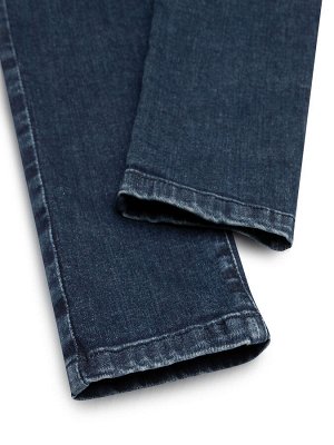 Брюки Зауженные джинсы для девочки классического синего цвета подходят как для ежедневного ношения как в школу, так и на прогулку с друзьями. Детские джинсы выполнены из плотного, хлопкового денима с 