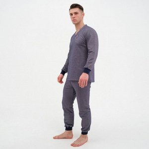 Комплект термо мужской (джемпер, брюки), цвет тёмно-синий