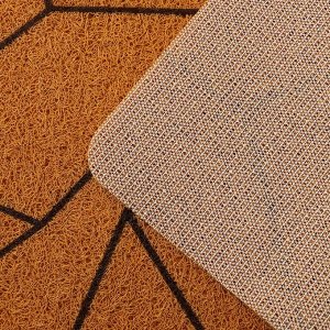 Коврик придверный грязезащитный Доляна Home, 40x60 см, цвет песочный