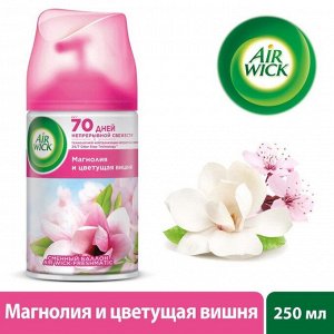 Сменный баллон Airwick Freshmatic "Магнолия и цветущая вишня" к освежителю воздуха, 250 мл