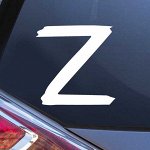 Автомобильная наклейка с буквой &quot;Z&quot; (15x15 см)