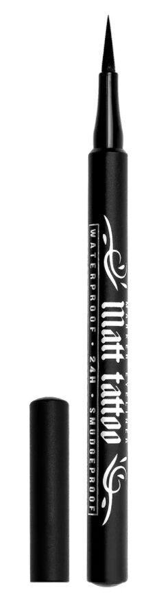 Люксвизаж Подводка фломастер для глаз водостойкая MATT TATTOO Waterproof 24H Smudgeproof , LUXVISAGE