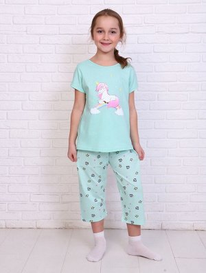 Пижама с бриджами для девочки Кристаллы