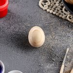 Яйцо пасхальное, деревянное, декупаж, 4,5 х 2,5 см