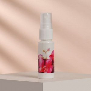 Бутылочка для хранения, с распылителем «Орхидея», 20 мл, цвет белый