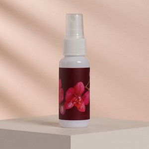 Бутылочка для хранения, с распылителем «Орхидея», 40 мл, цвет белый