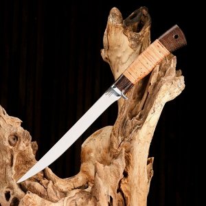 Нож "Нерпа-2" сталь - 95х18, рукоять - венге / береста