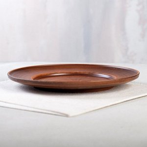 Тарелка "Домашние традиции", гладкая, красная глина, 19 см